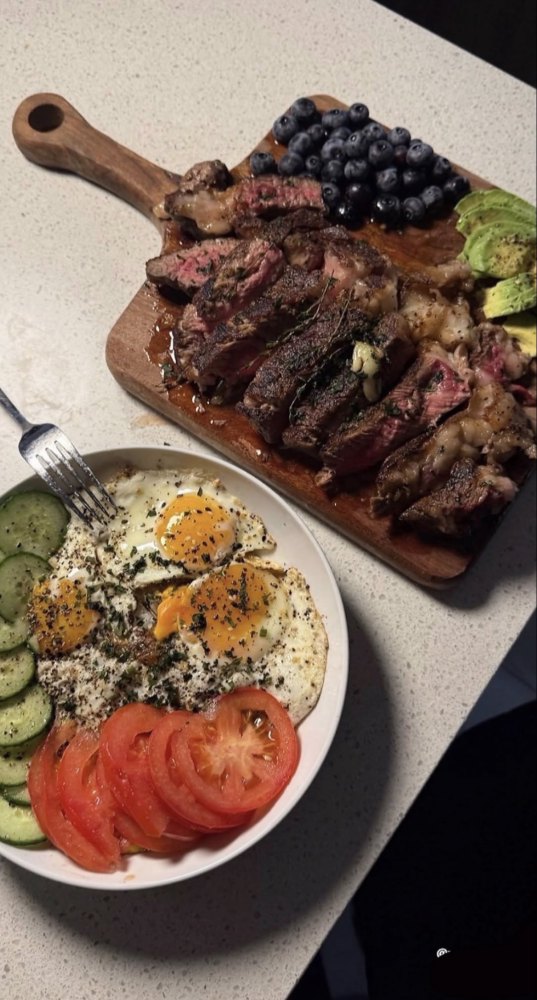 Grilled Steak & Chimichurri Board with Charred Peppers