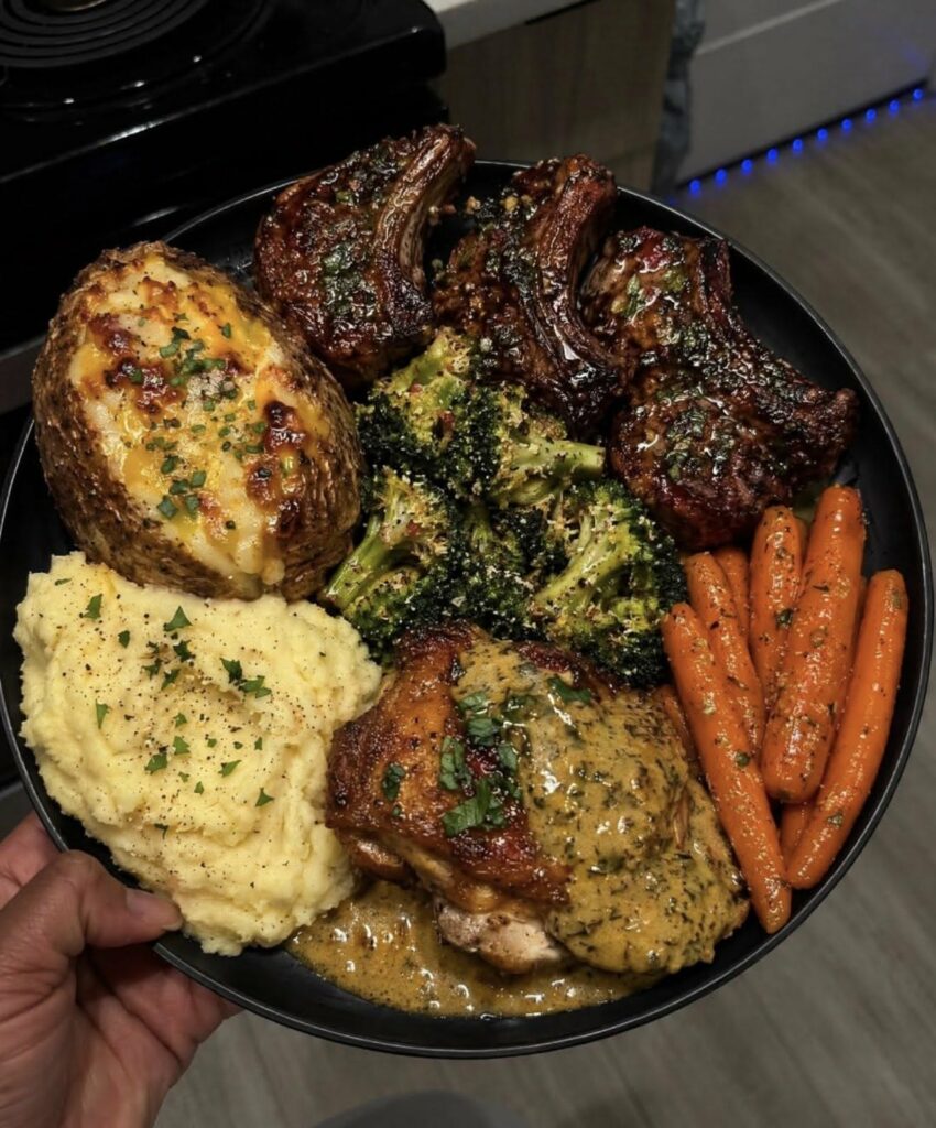 easy food plate recipe